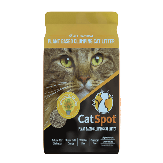 CatSpot Plant-Based Clumping Cat Litter – All Natural, Chemical-Free, Lightweight