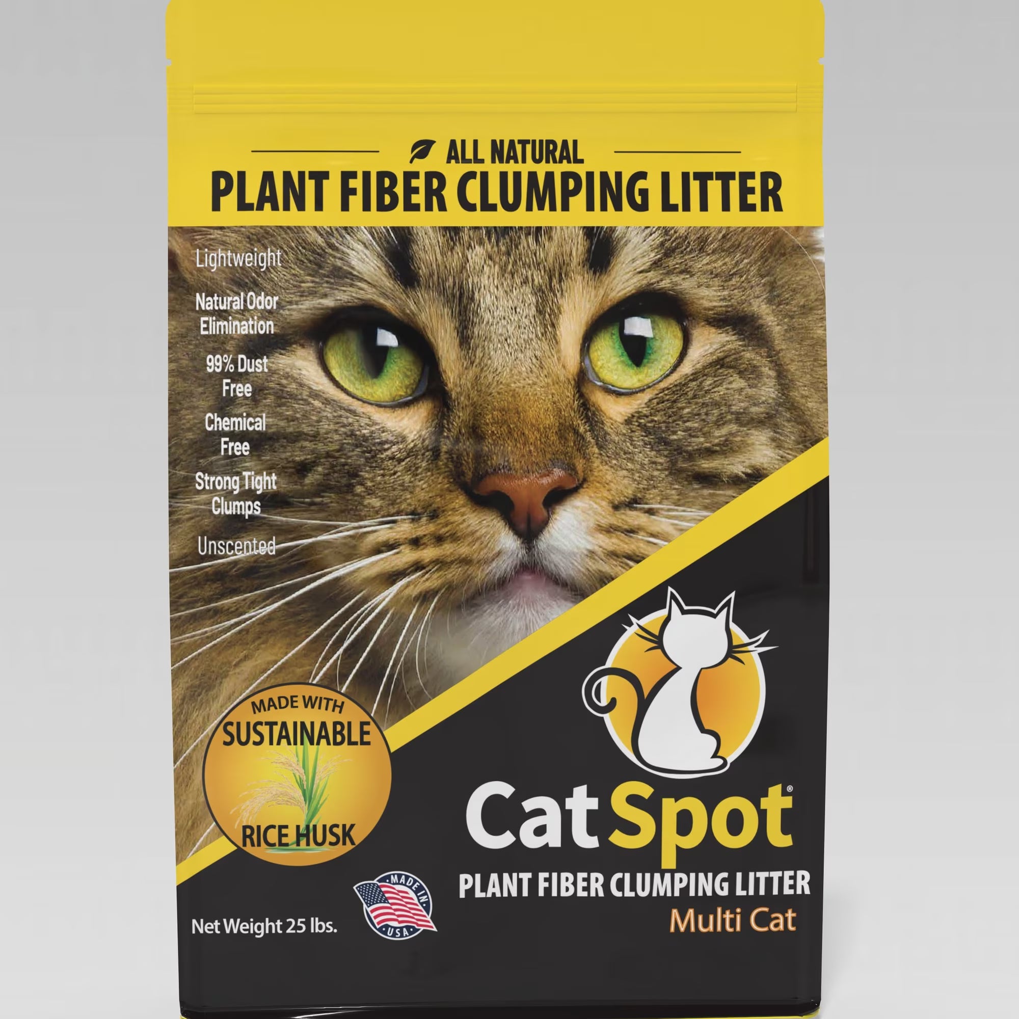 cat litter for potting plants CatSpot Plant Fiber Clumping Litter