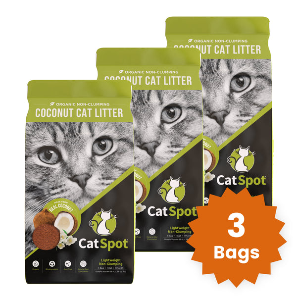 3 Bag Bundle: CatSpot Non-clumping, 100% All-Natural