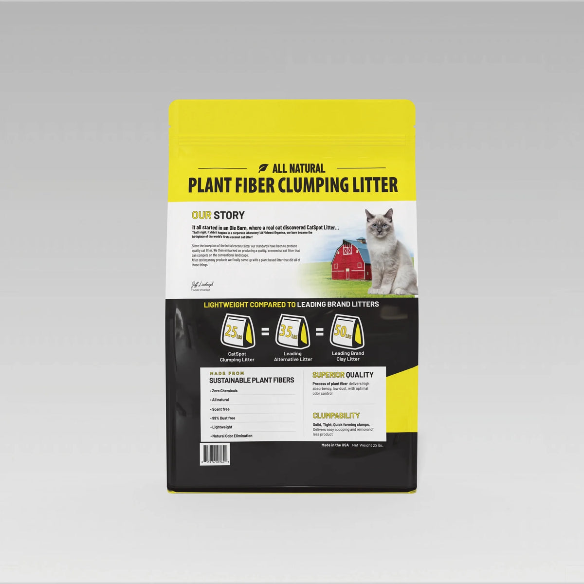 Fiber Clumping CatSpot Plant Fiber Clumping Litter – CatSpot Litter