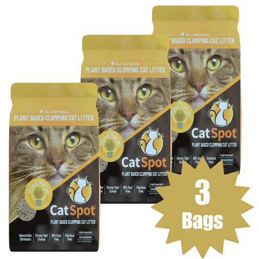 3 Bag Bundle:  CatSpot Plant-Based Clumping Litter