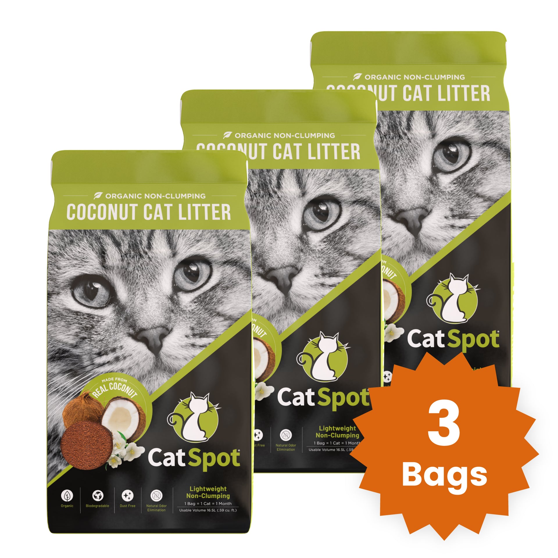 Bag Bundle: CatSpot Non-clumping, 100% All-Natural Litter Bags