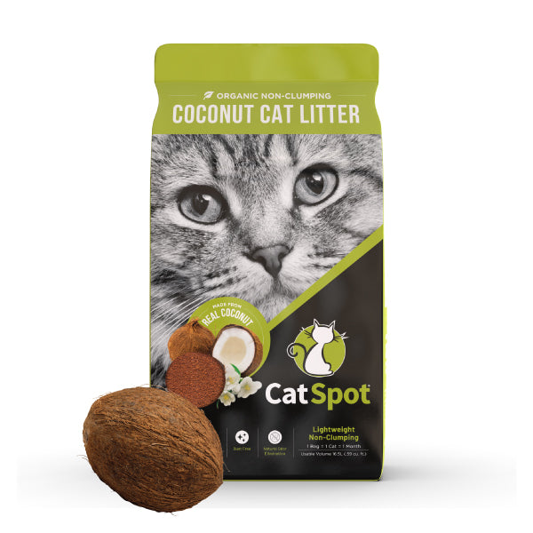 Image showcasing 100% Natural Cat Litter – Non-Clumping & Odor-Free - Coconut-Based ...